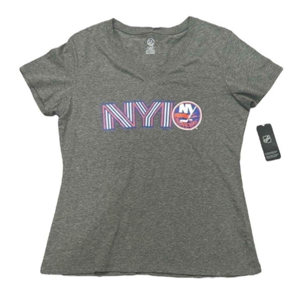 NHL New York Islanders Hockey Women’s Short Sleeve T-Shirt Logo NYI Large